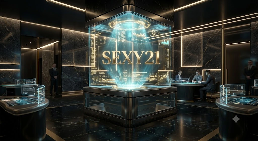 ภาพ 3D แสดงนวัตกรรมฟีเจอร์เด่นของ SEXY21 ประจำปี 2026 แพลตฟอร์มระดับ VIP ที่ขับเคลื่อนด้วยเทคโนโลยี AI และสถาปัตยกรรมความปลอดภัยขั้นสูง